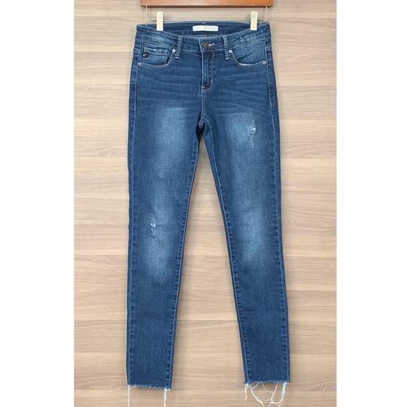 KanCan Distressed Skinny Jeans Blue Sz 27 - Picture 1 of 9